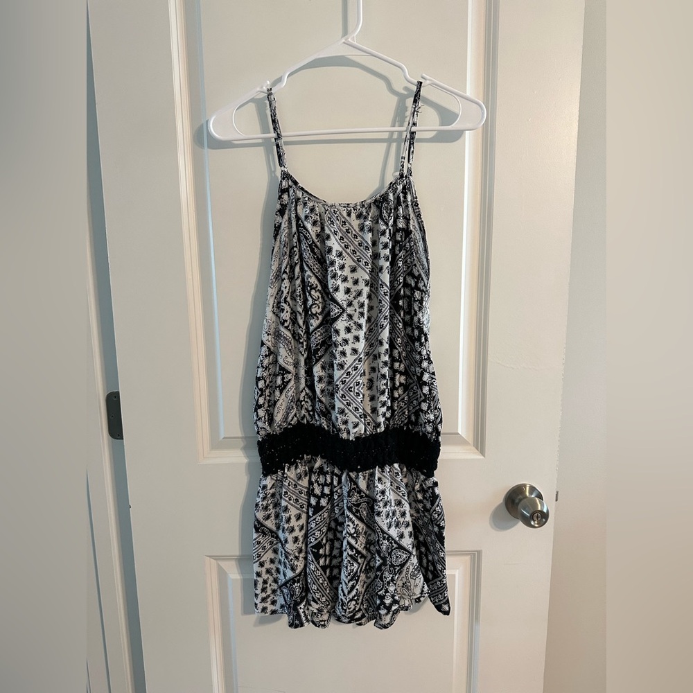 Black and White Romper